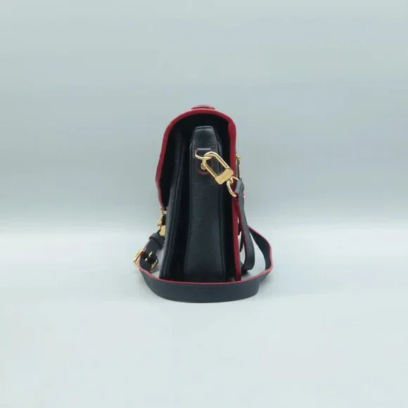 100% Authentic Louis Vuitton Metis Navy Monogram Leather Satchel - Picture 3 of 12